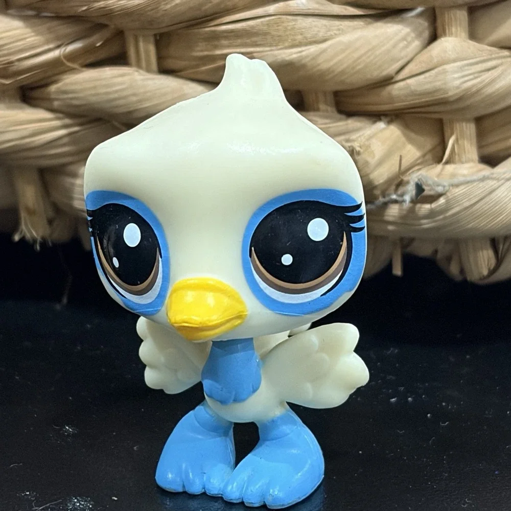 Littlest Pet Shop LPS Bird Lot 4 Figures Robin Peacock‎ Rooster Hasbro Authentic
